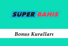Süperbahis Bonus Kuralları