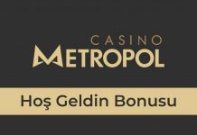Casino Metropol Hoş Geldin Bonusu
