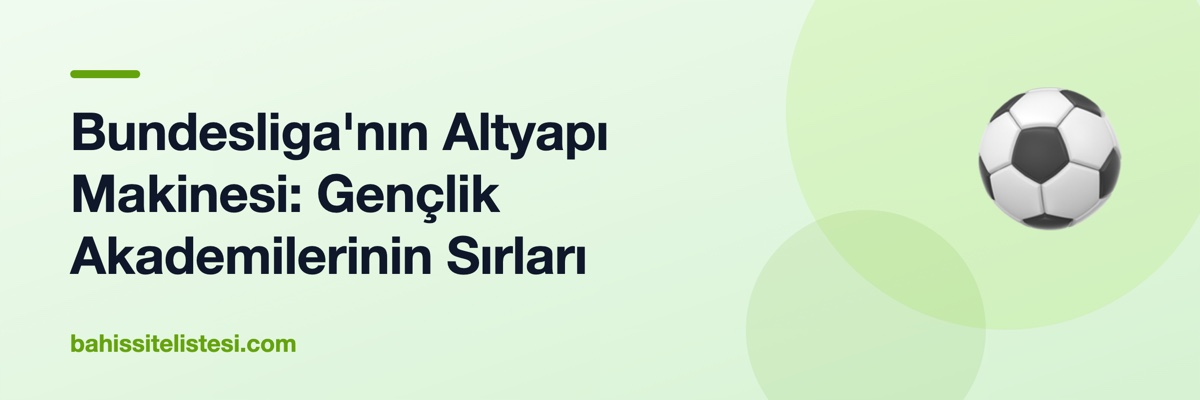 Bundesliga'nın Altyapı Makinesi: Gençlik Akademilerinin Sırları